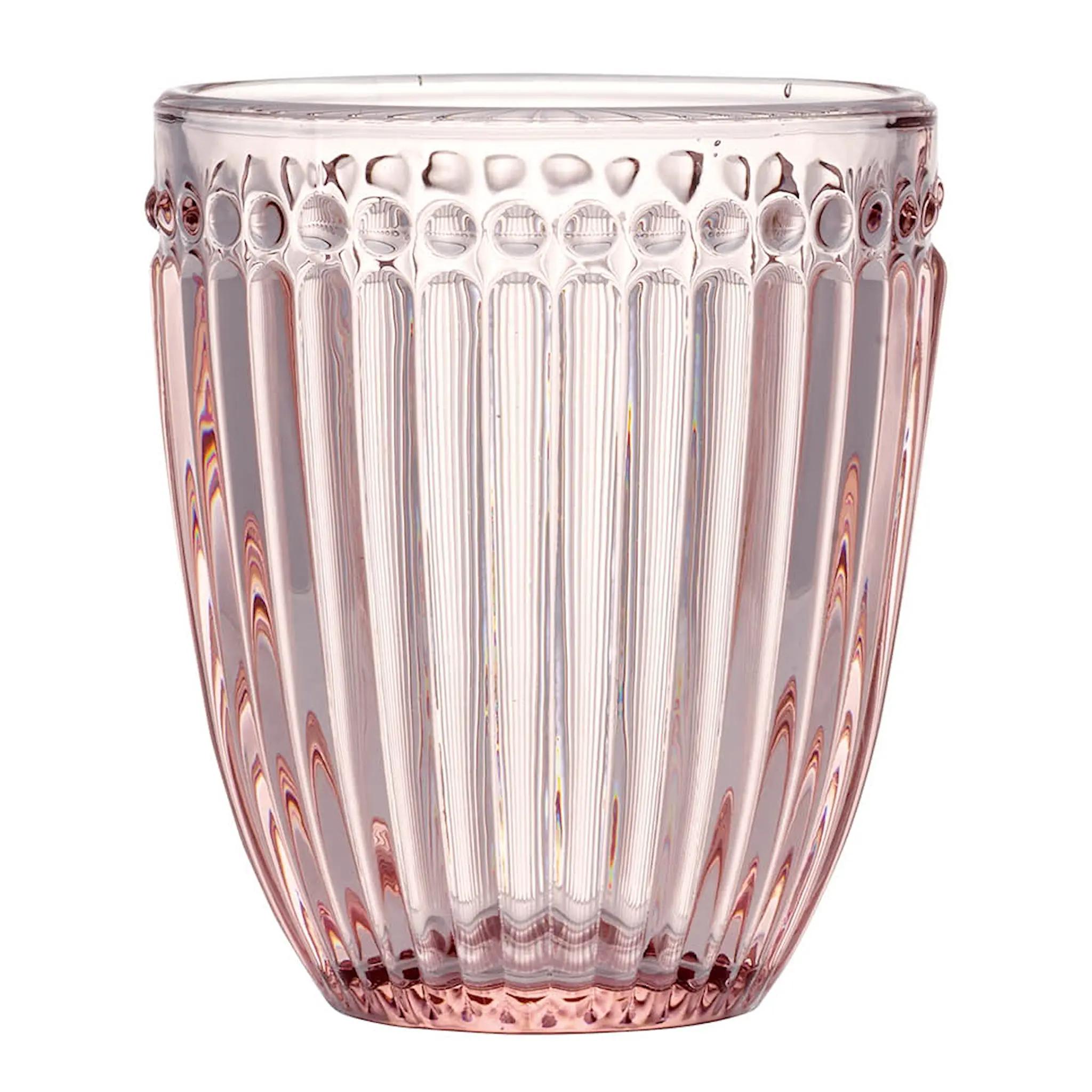 GreenGate Everyday Alice vattenglas 35 cl pale pink