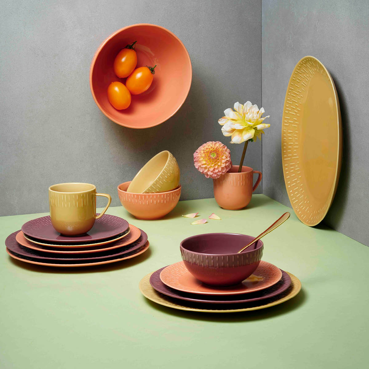 Aida - Life in colour Confetti skål 14 cm mustard