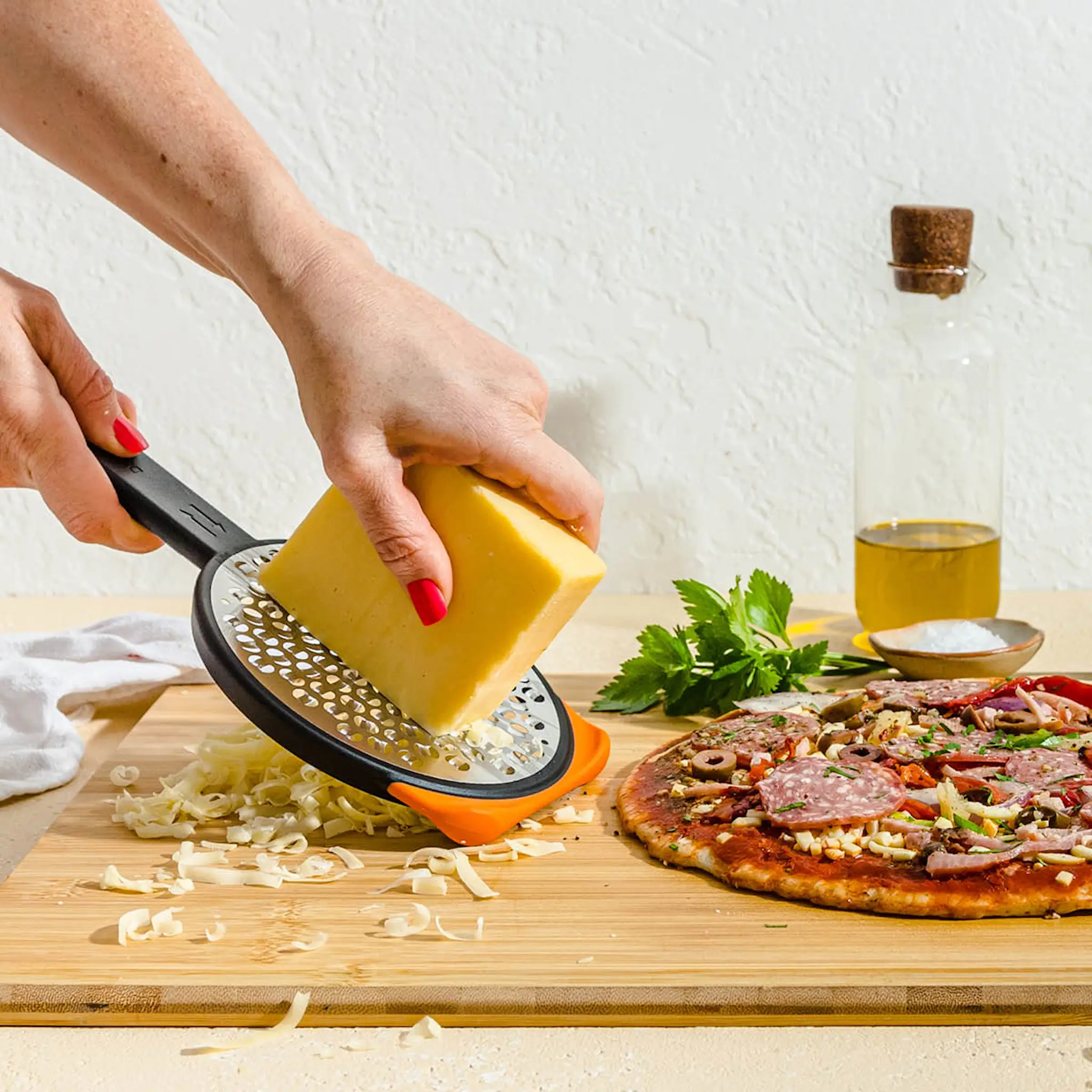 Dreamfarm Rivjärn dubbelsidigt 25 cm svart/orange