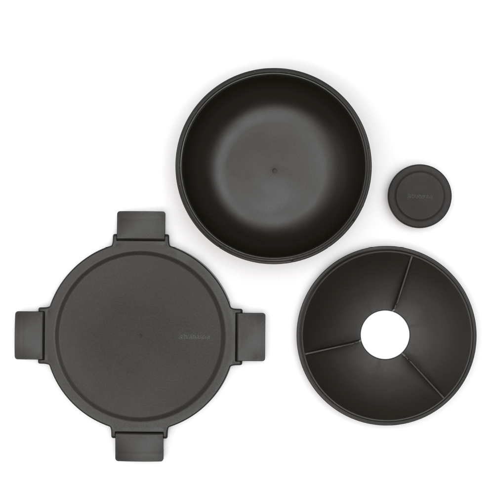 Brabantia Make & Take salladsskål 1,3 L mörkgrå