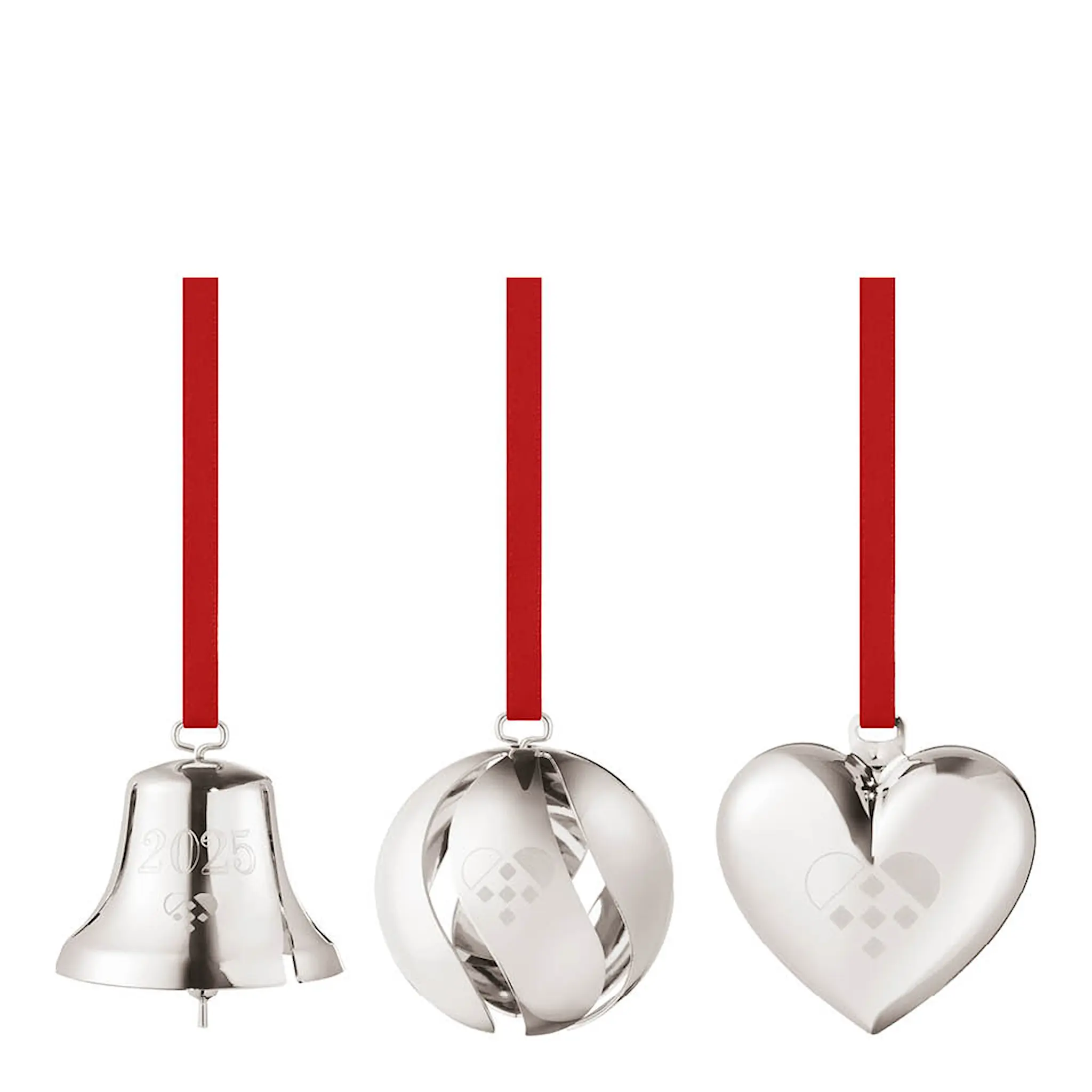 Georg Jensen Jul 2025 julhänge 3 delar silver