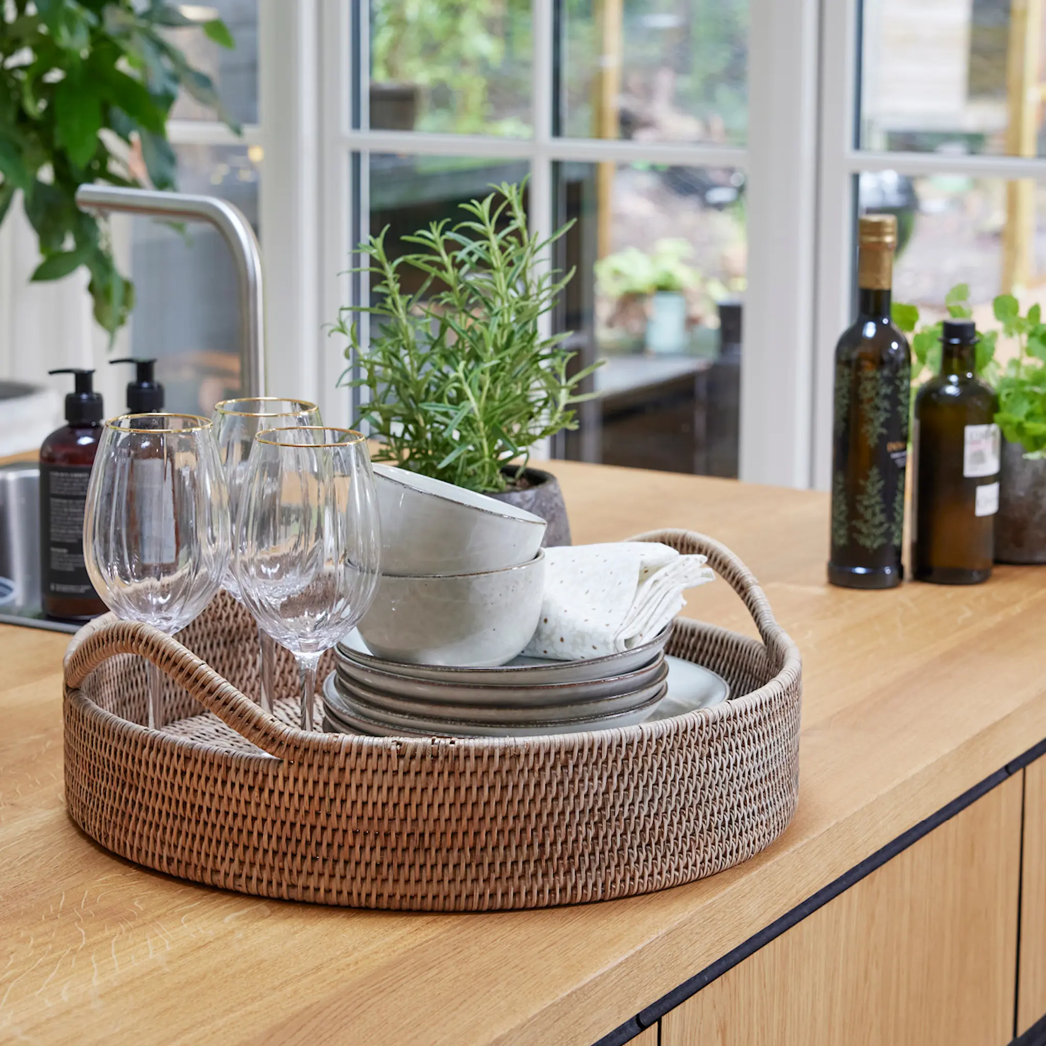 Lene Bjerre Norah korg 47,5 cm natur