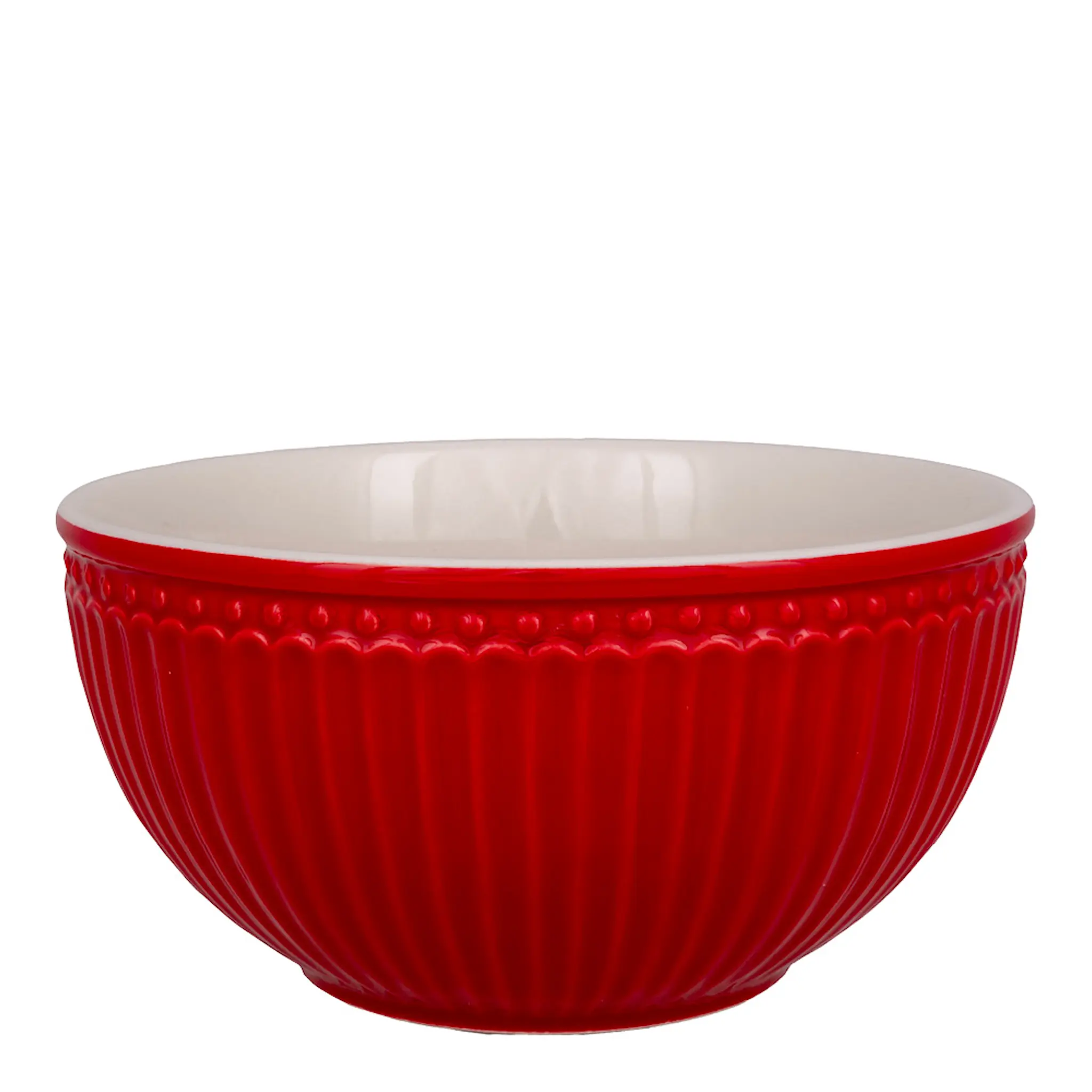 GreenGate Everyday Alice serveringsskål 0,9 L röd