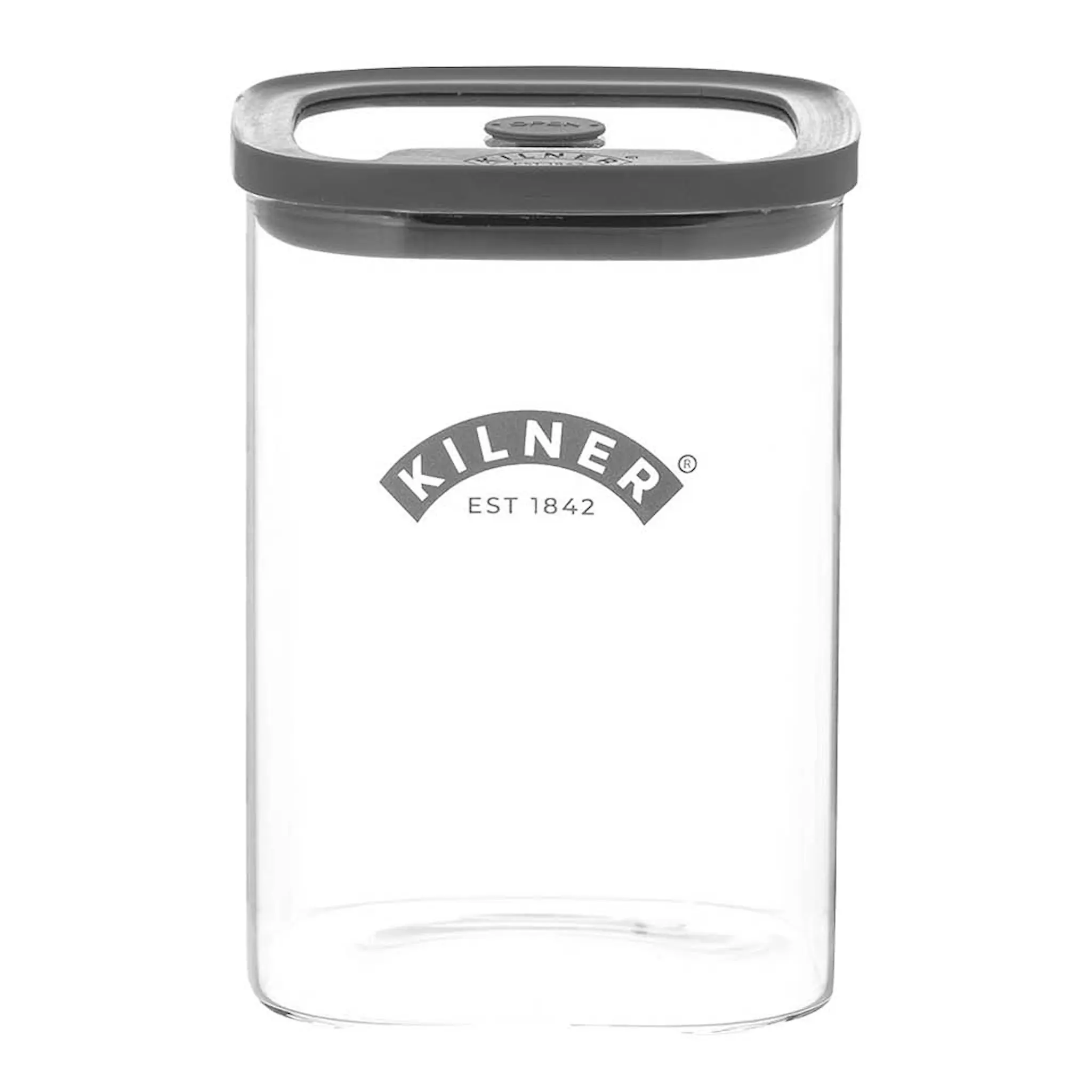 Kilner Fresh M Säilytyspurkki 1 L Lasi/Harmaa