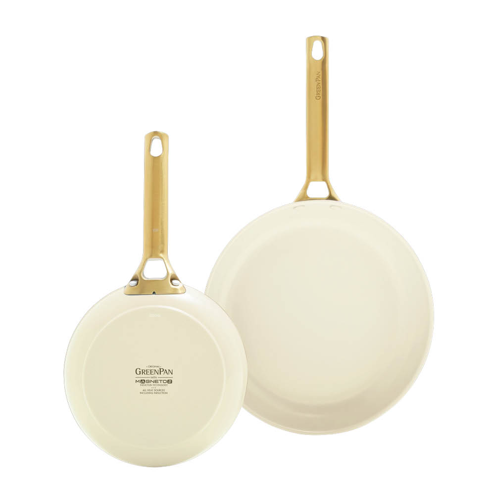 GreenPan Padova Reserve paistinpannusetti 20+26 cm Cream White