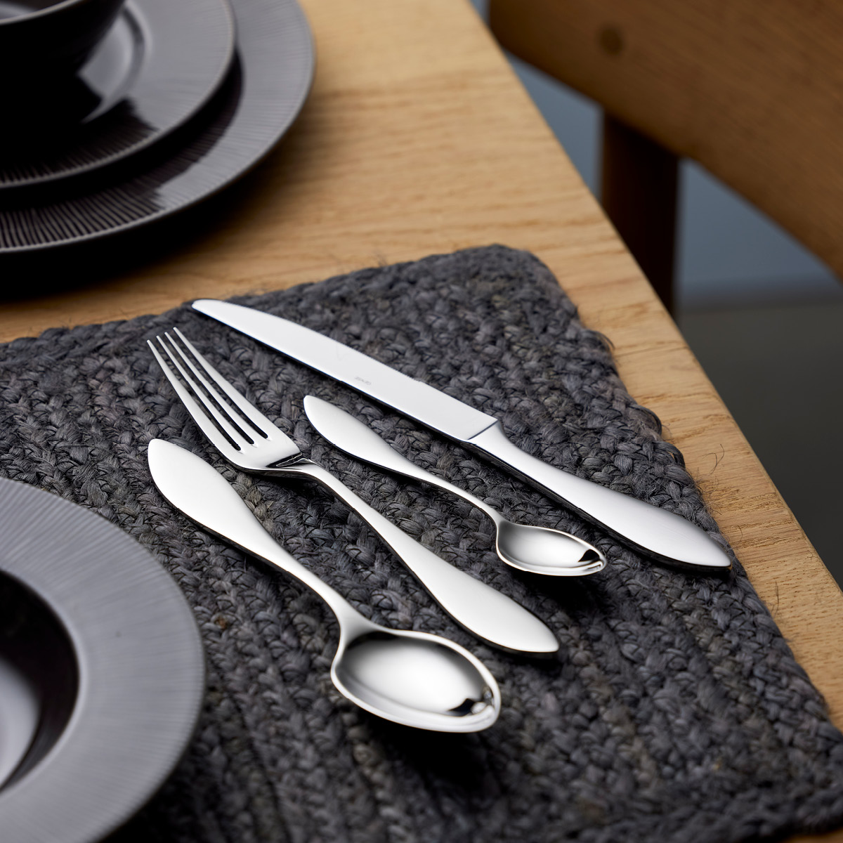 Gense Indra skje 21 cm blankt stål