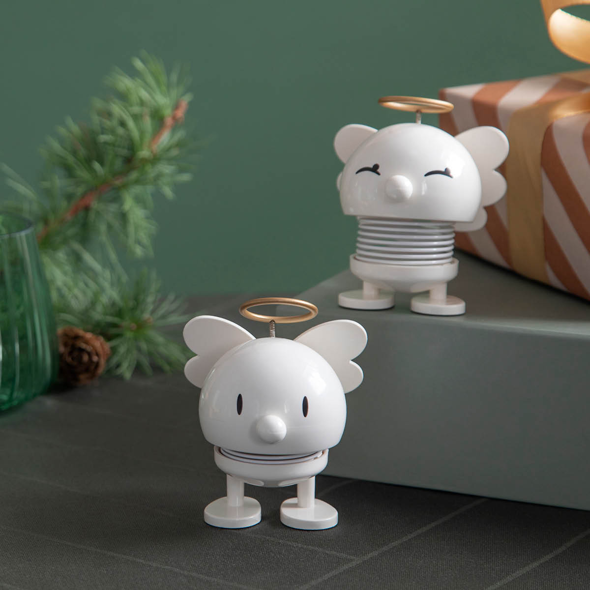 Hoptimisten Bumble angel liten hvit