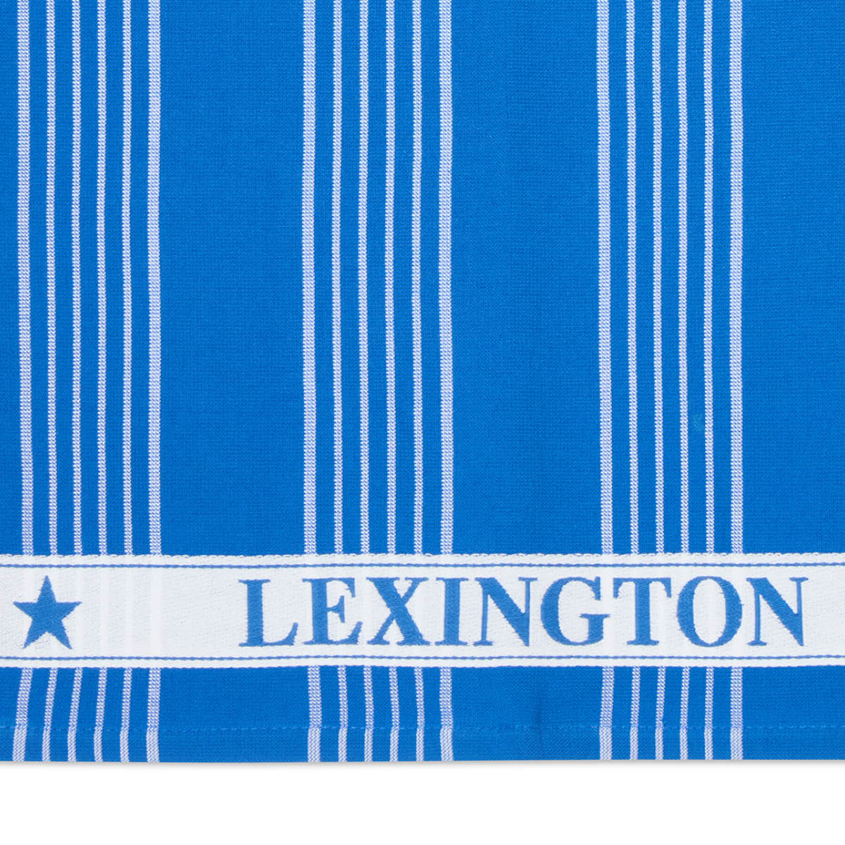 Lexington Kökshandduk 70x50 cm frotté rutig blå/vit