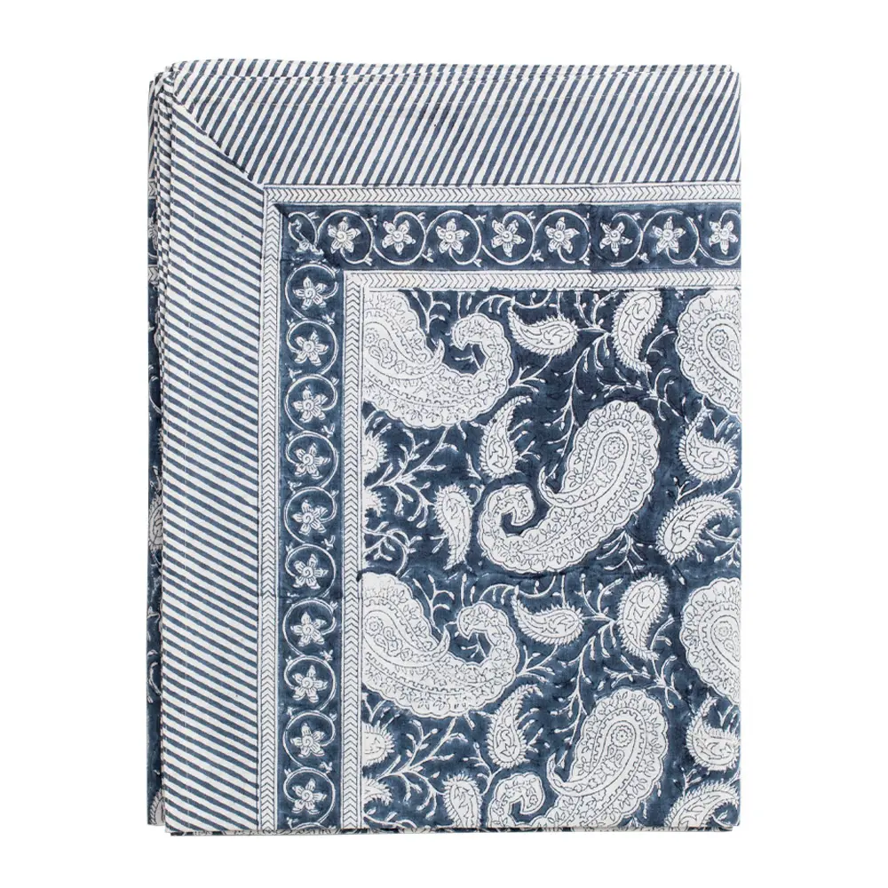 Big Paisley Pöytäliina 150x350 cm Sininen