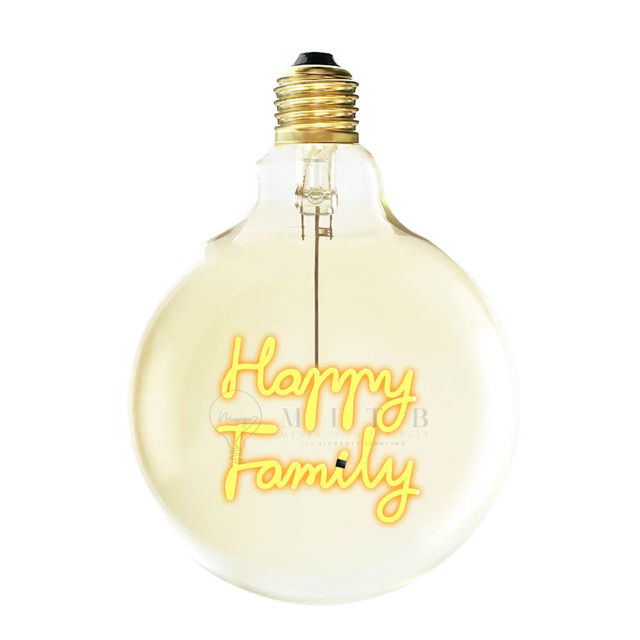 Elements Lighting MITB glödlampa LED 17 cm Happy Family bärnsten