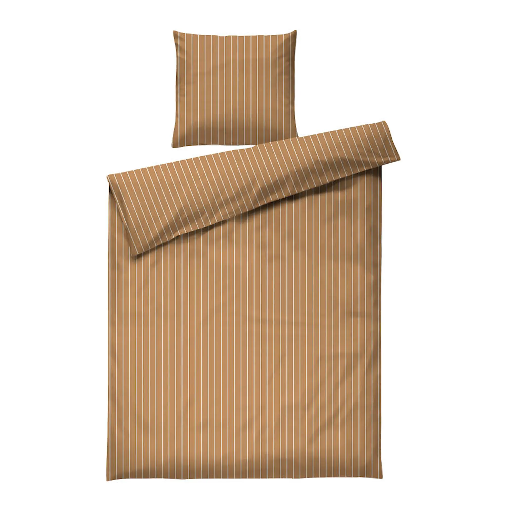 Juna Soft påslakanset 140x200 cm karamell/offwhite