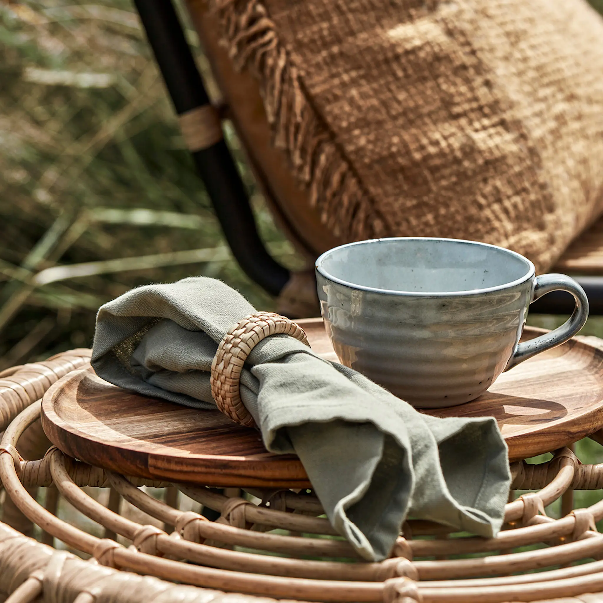 House Doctor Kind serviettringer 4 stk natur