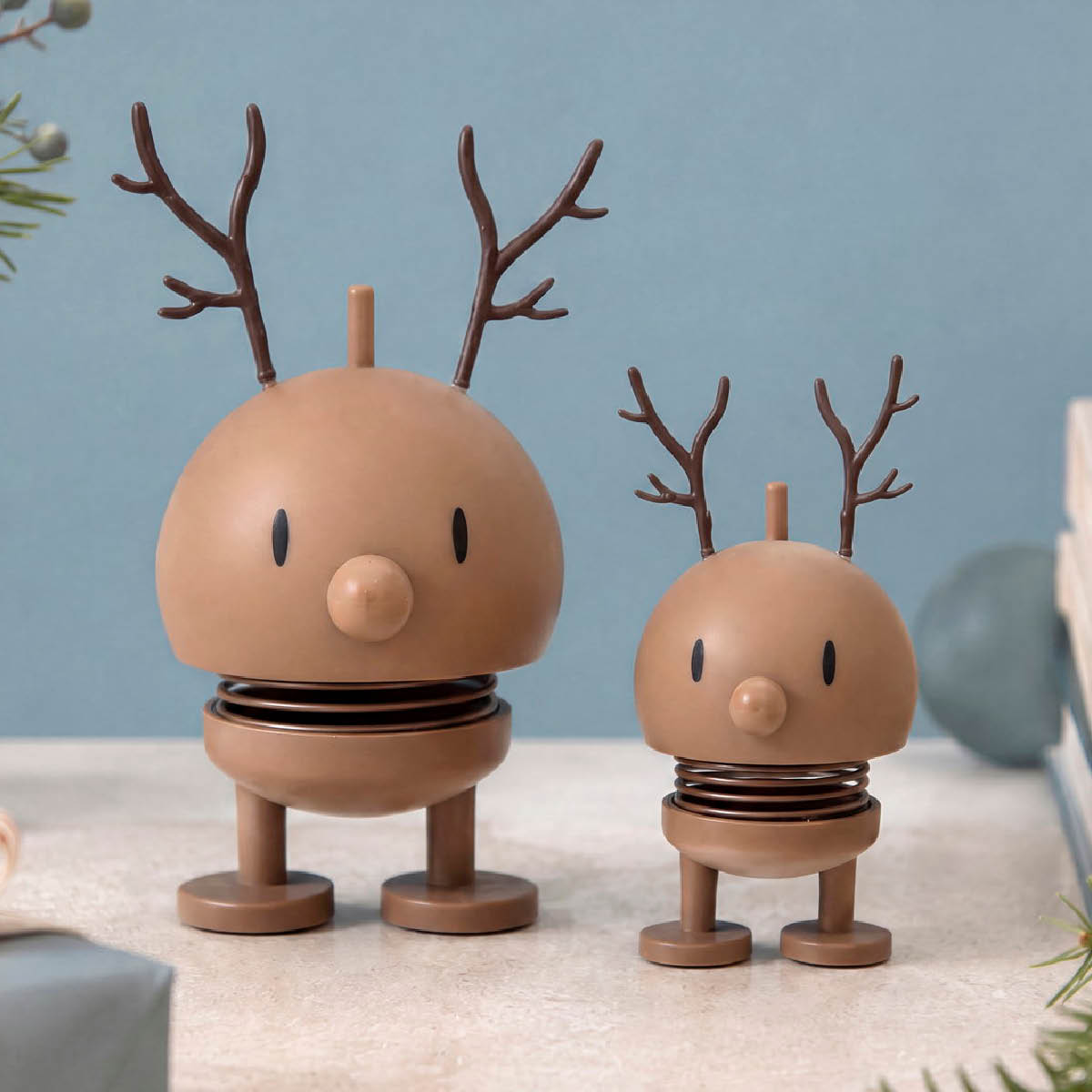 Hoptimisten Hoptimist Soft Reindeer Bumble setti XS/S choko