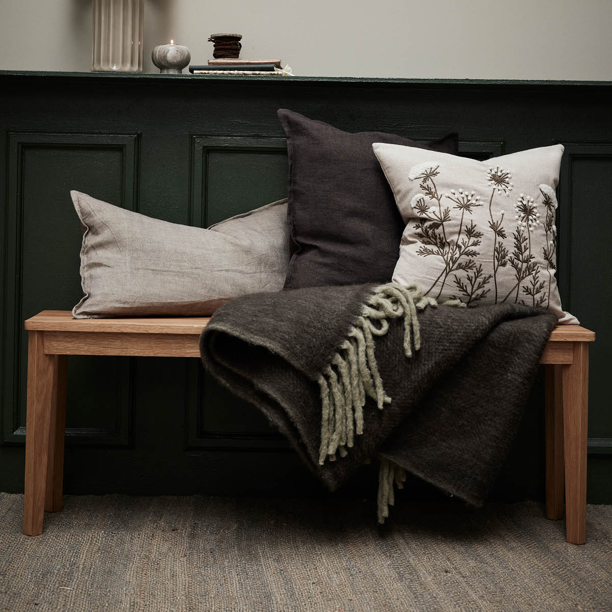 Lene Bjerre Efina kuddfodral 60x40 cm sand