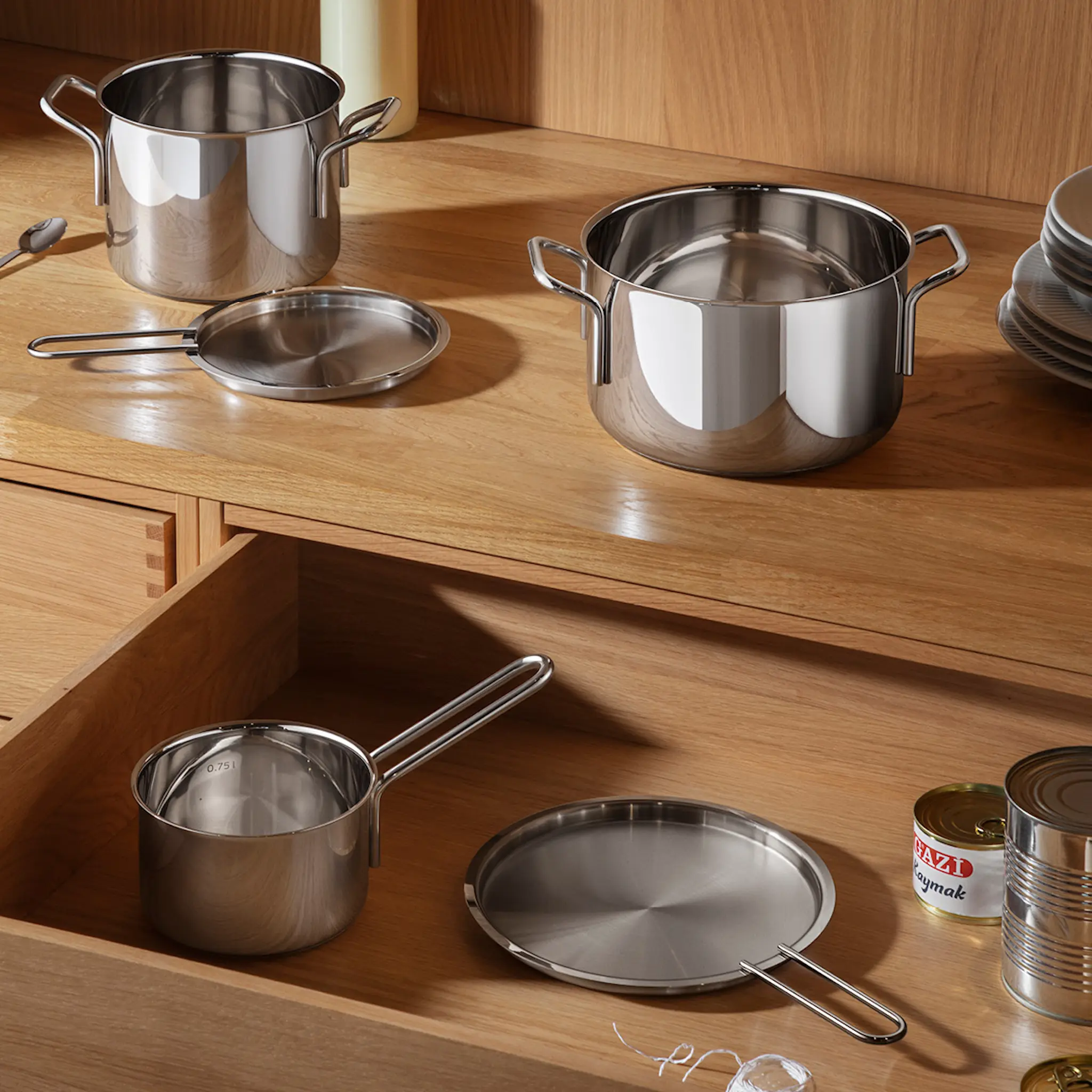 Eva Trio Stainless Steel gryteset 3 delar