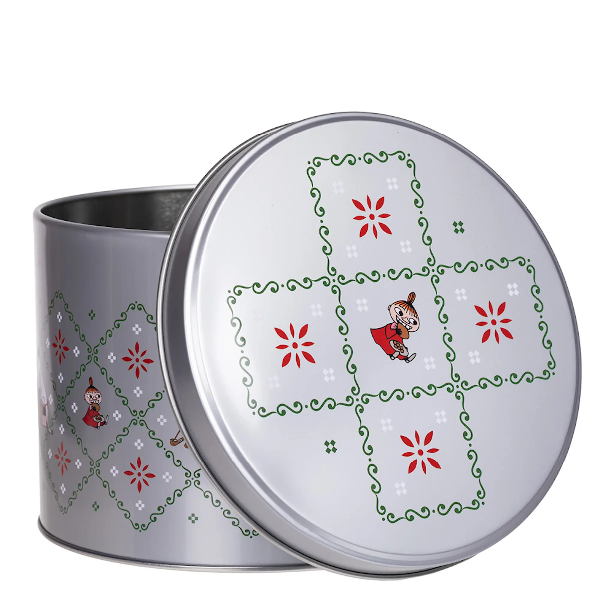 Martinex Jublande Plåtburk rund 14 cm Flerfärgad