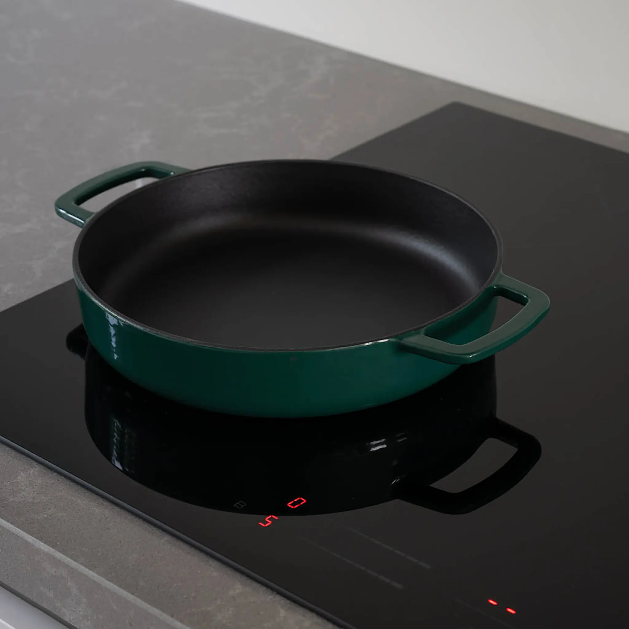 Combekk Emaloitu Valurautapannu 28 cm Holly Green