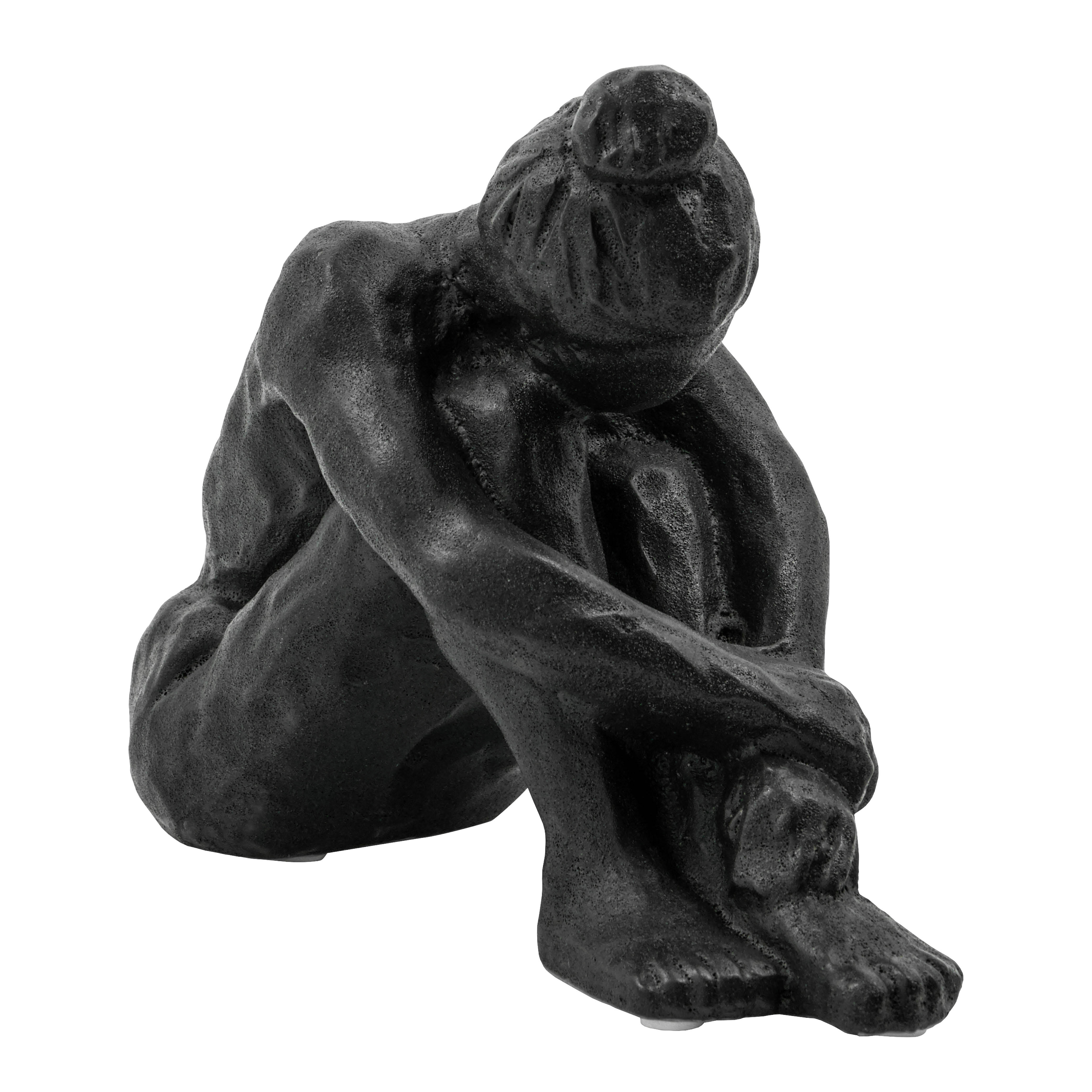 House Doctor Forms skulptur 19 cm svart