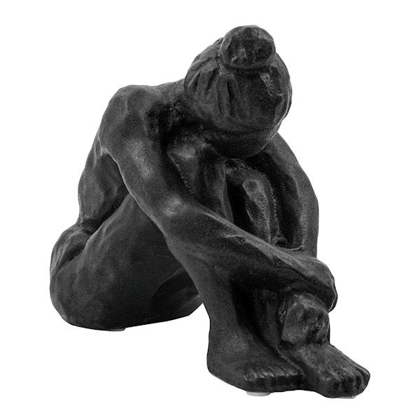 Forms skulptur 19 cm svart