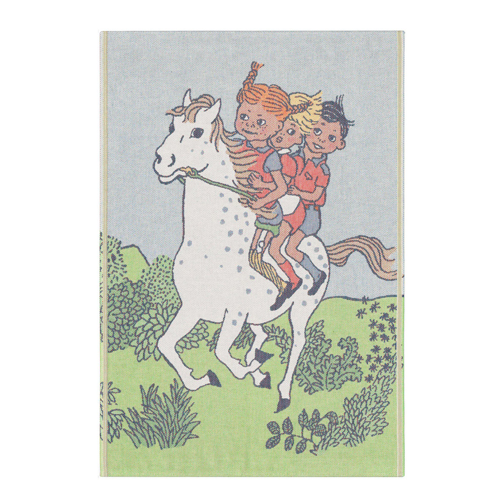 Ekelund - Peppi Pitkätossu Vauvan viltti 72x105 cm Ratsastus