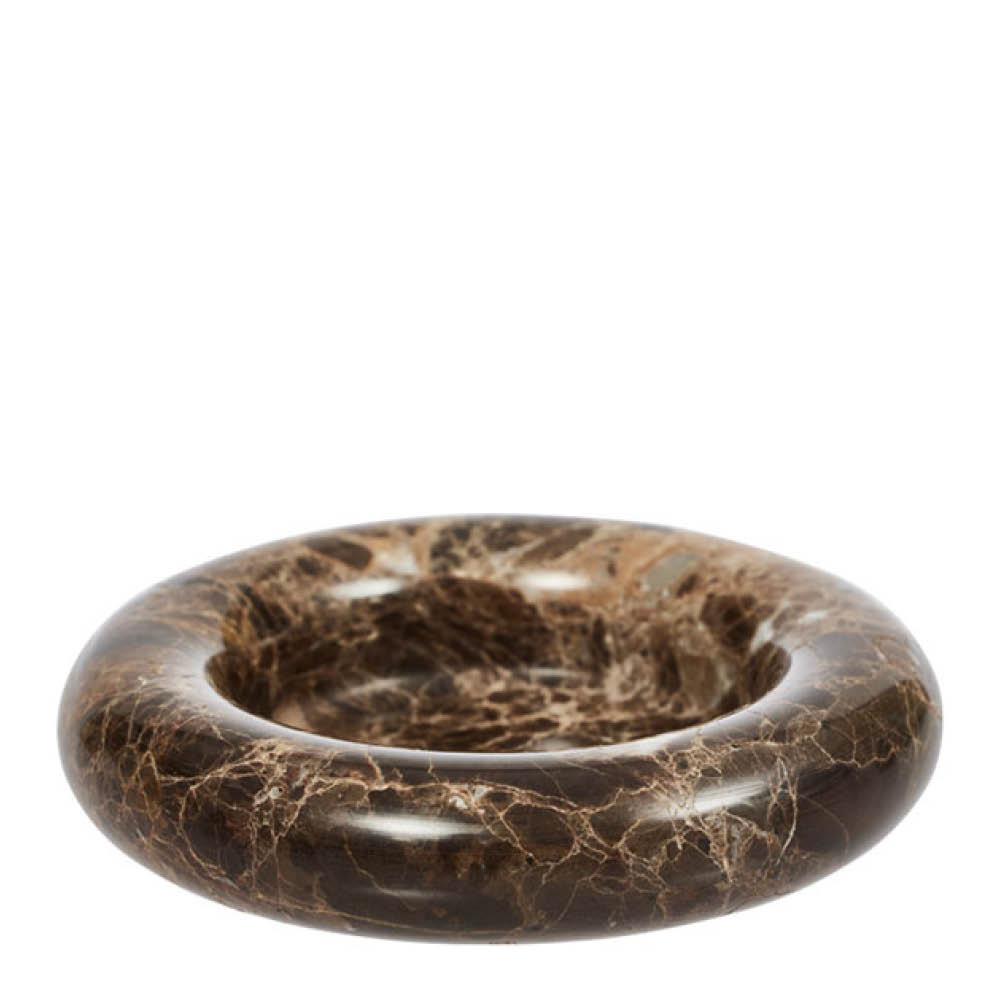OYOY - Savi Kynttilänjalka marmori 14 cm Choko