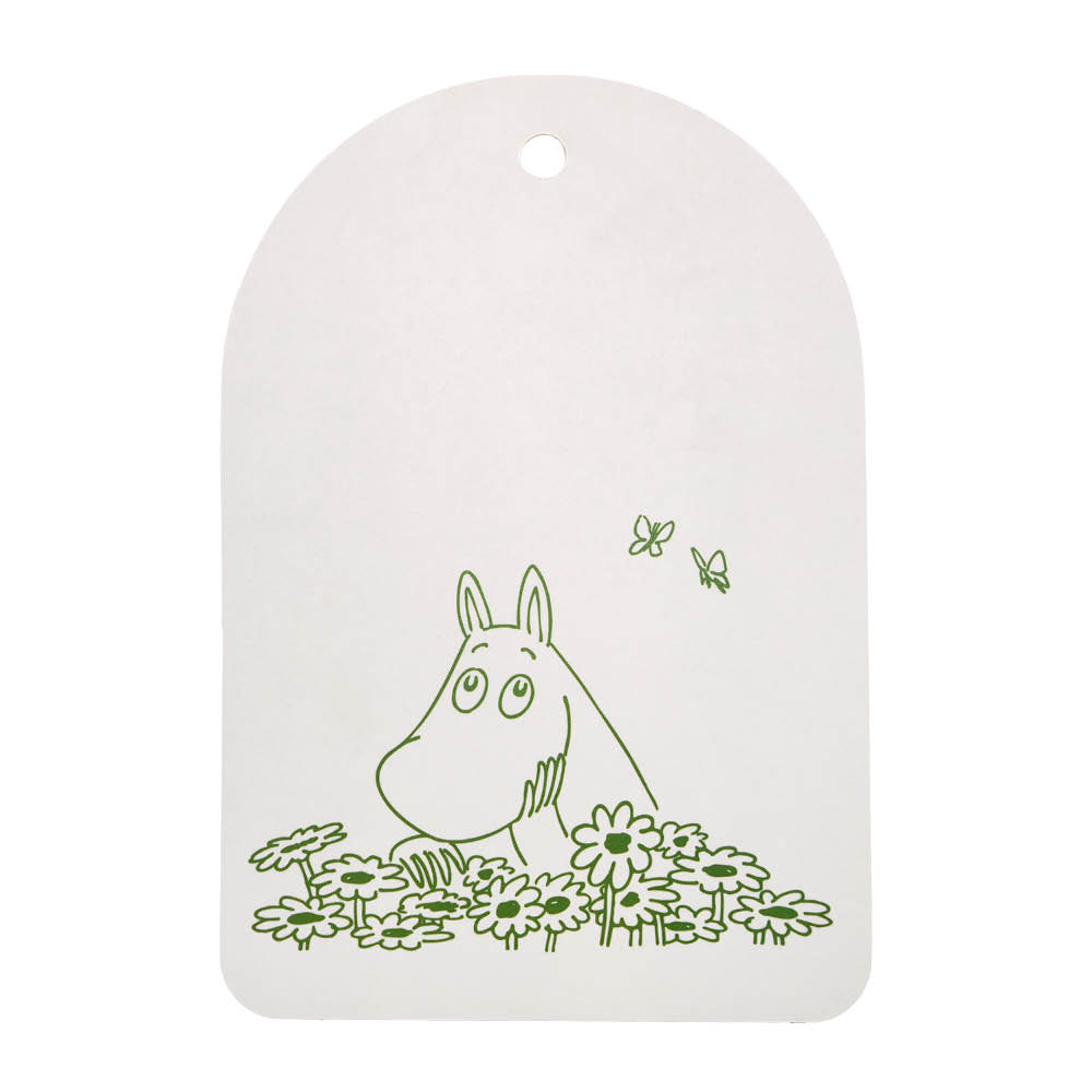 Muurla Mumin skärbräda/serveringsbricka Sommarflört 21x31cm vit