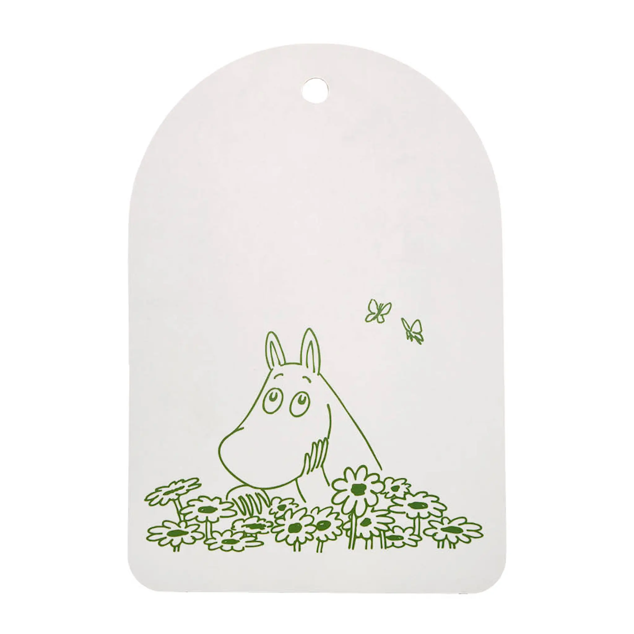 Muurla Mumin skärbräda/serveringsbricka Sommarflört 21x31cm vit