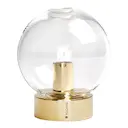 Orbis Vas Glas/Mässing 8x7 cm