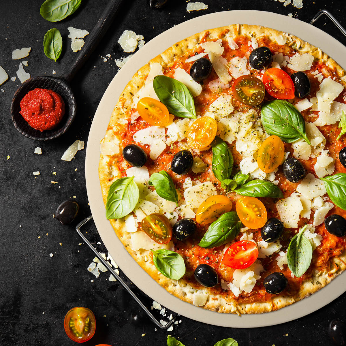 Modern House Pizza Angels pizzastein 40 cm