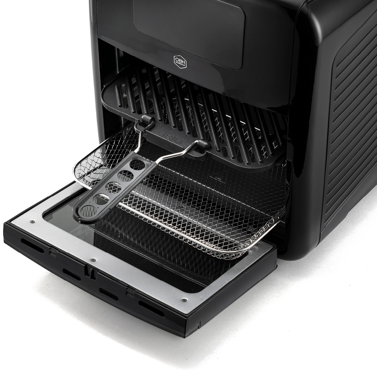 OBH Nordica Easy Fry Oven & Grill Airfryer 11 L 9-in-1 Musta