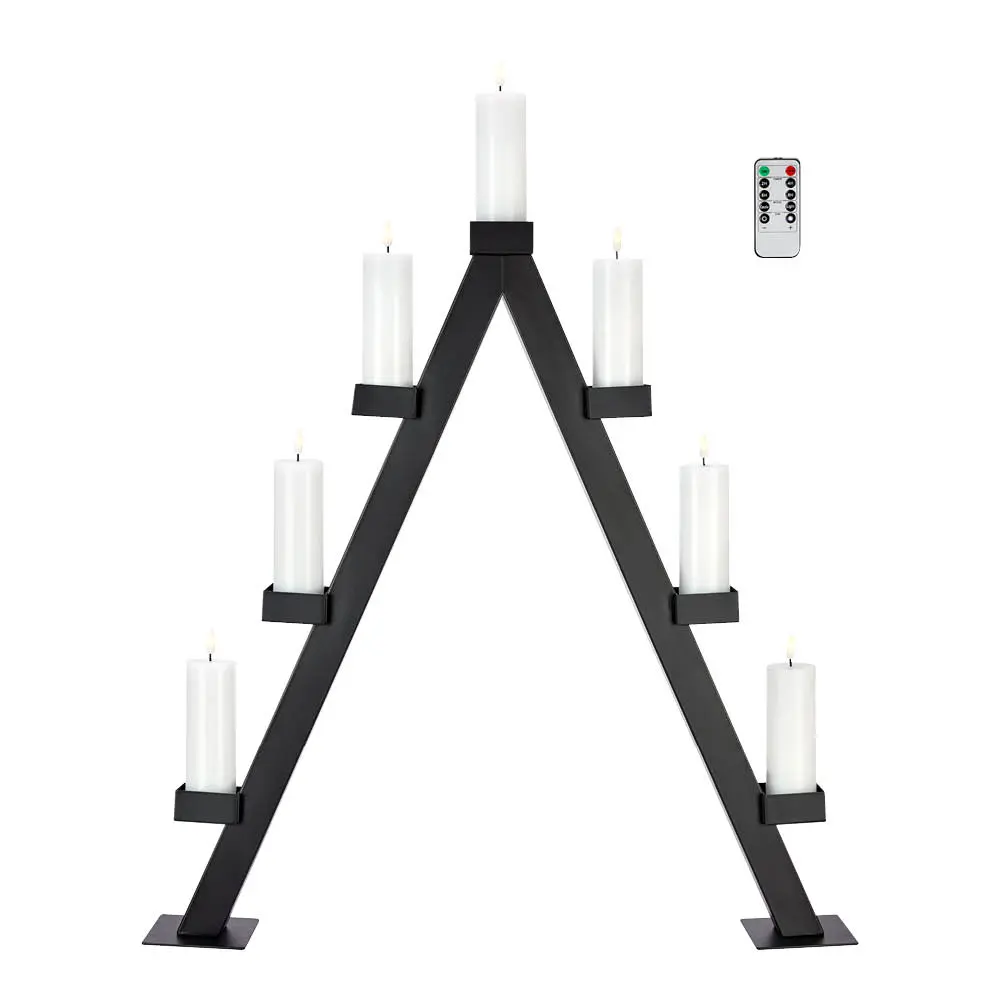 Arbor kynttelikkö 7 lamppua 85 cm musta