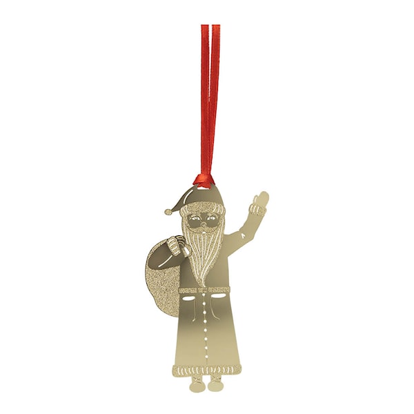Claus hängande dekoration 8,6 cm guld