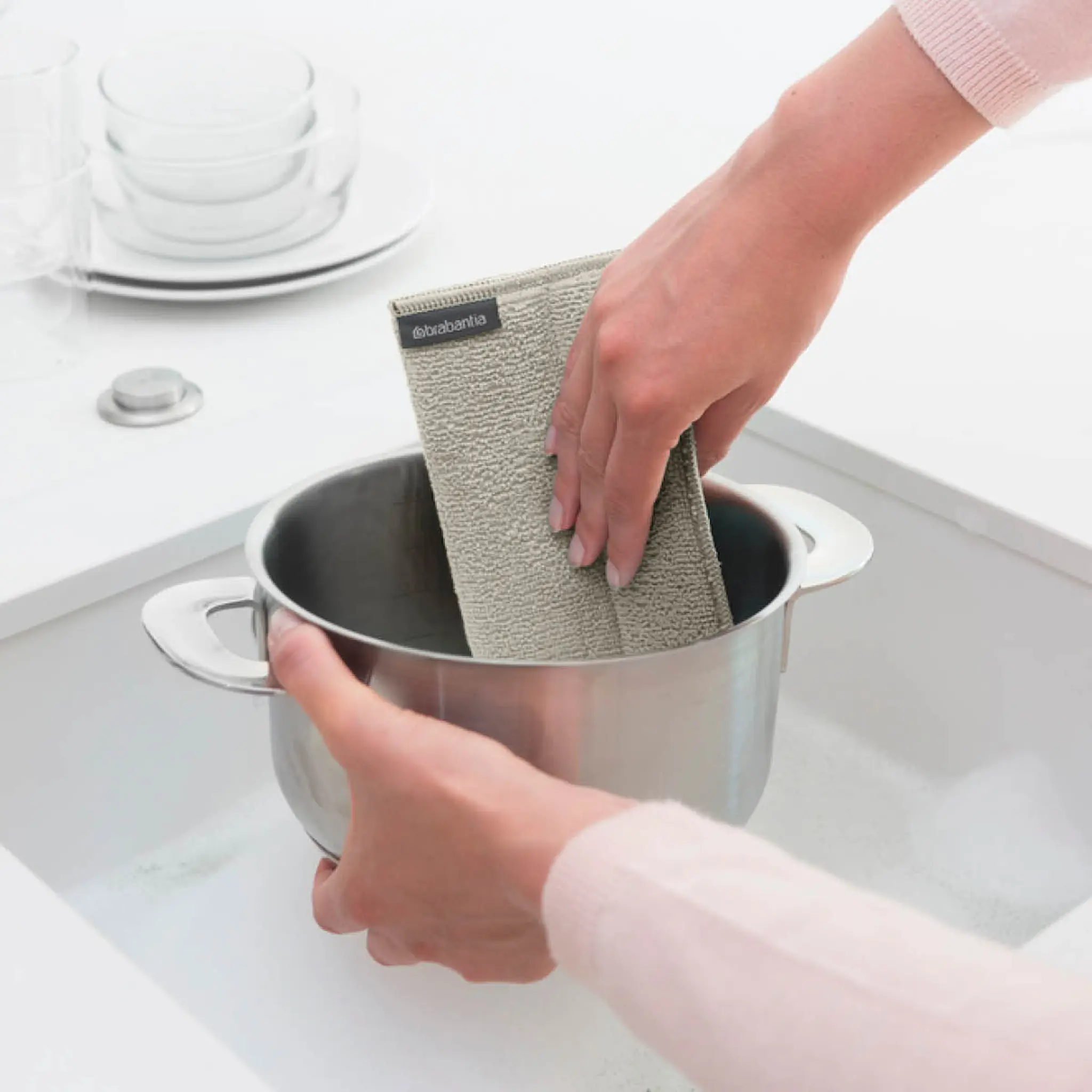 Brabantia SinkSide disksvamp / disktrasa microfiber 3-pack multi