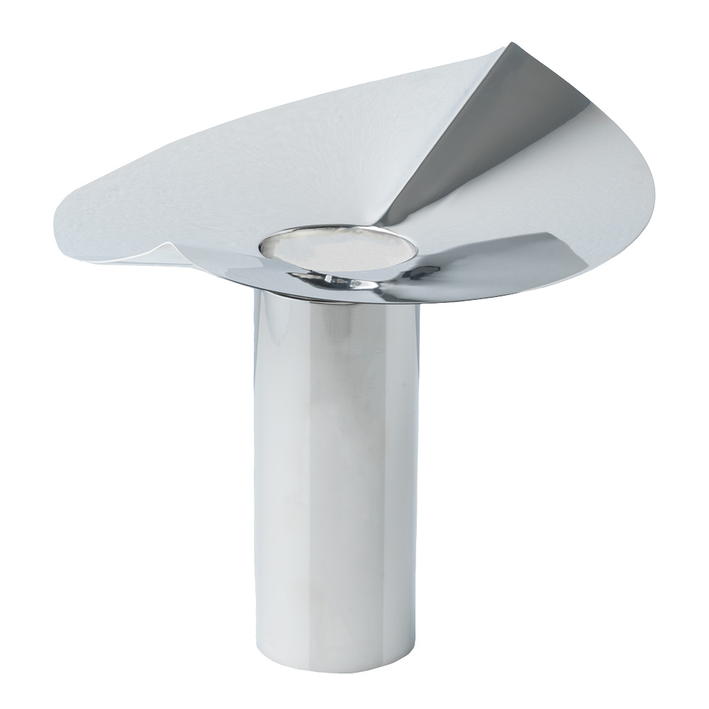 Klong Löv vase/lysestake 24,5x22,5 cm stål