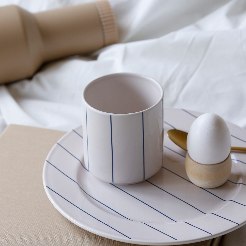 Design Letters Pyjamas kopp 25 cl beige/midnight blue