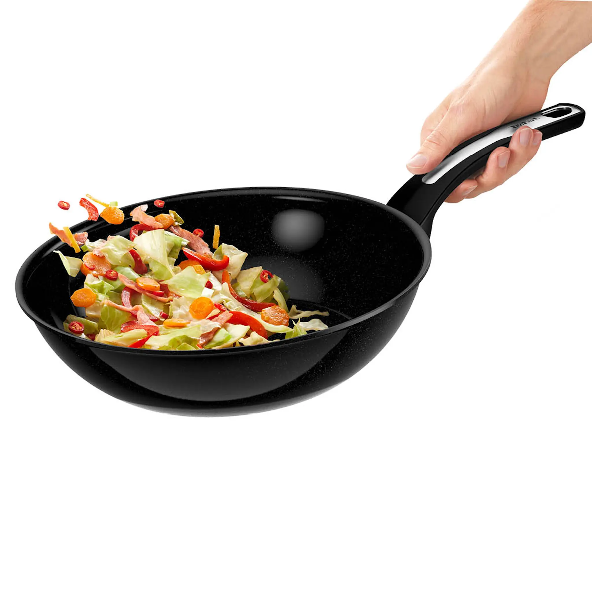 Tefal Exceptional Ceramic wokpanna 28 cm svart