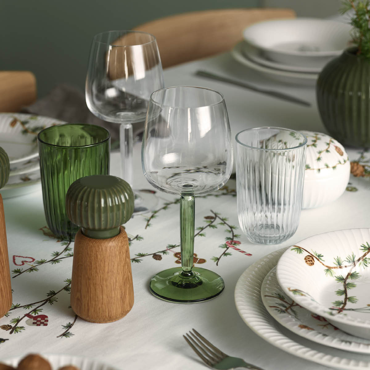 Kähler Hammershøi Christmas juleduk 150x220 cm