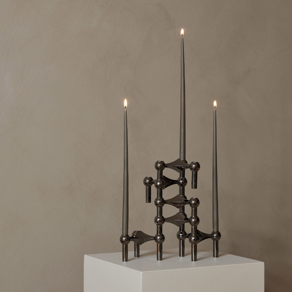 Stoff Nagel Stoff Nagel Kynttilänjalka 3 kpl Musta kromi