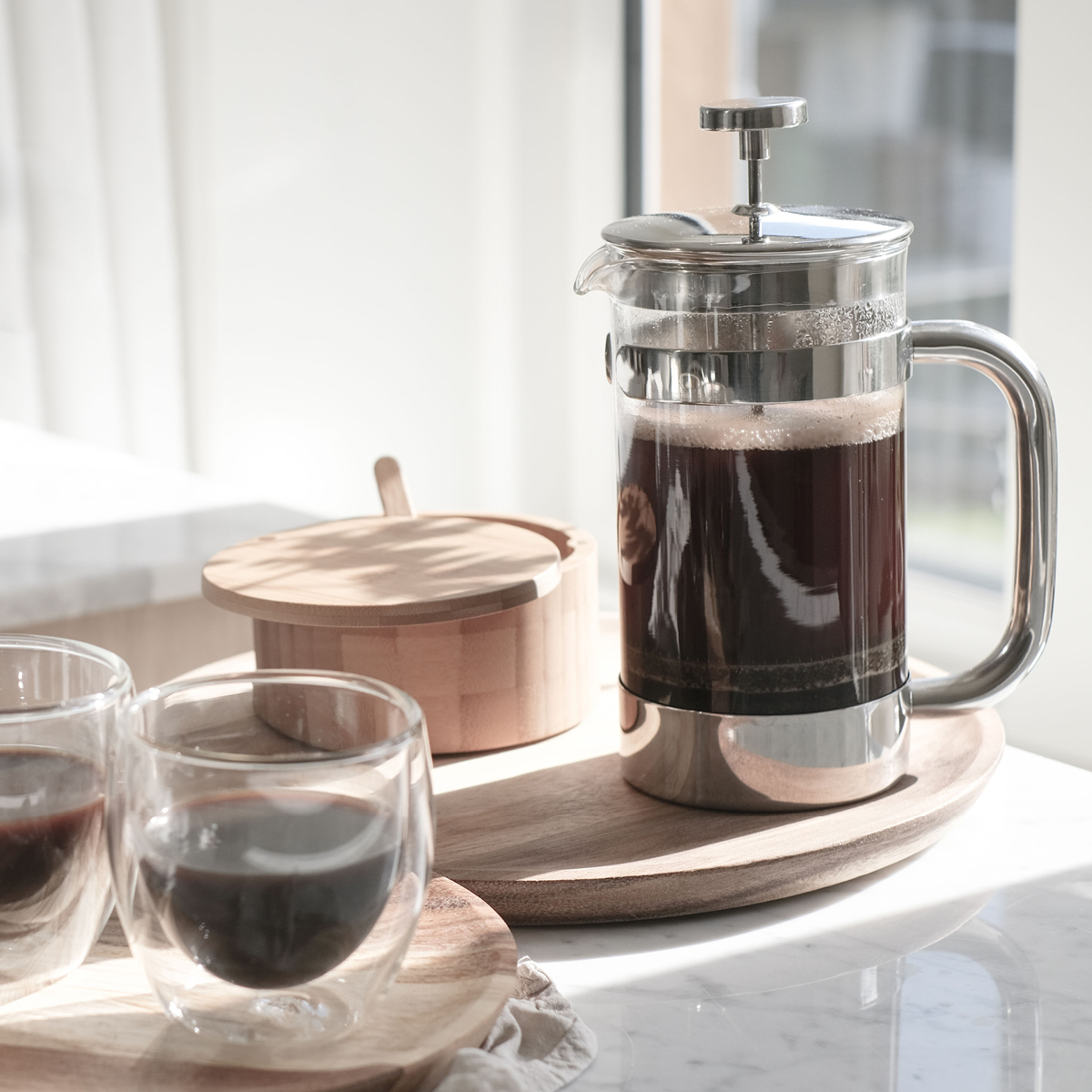 Modern House Lundi presskanne 1L 8 kopper klar