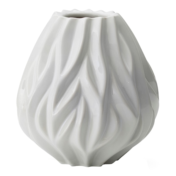Flame Vas 19 cm Vit
