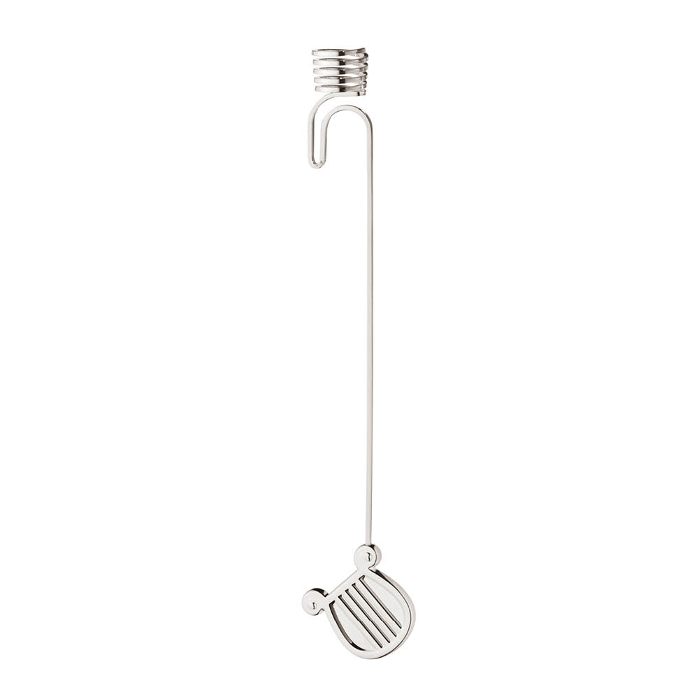 Georg Jensen 2026 lysholder til juletre harpe sølv