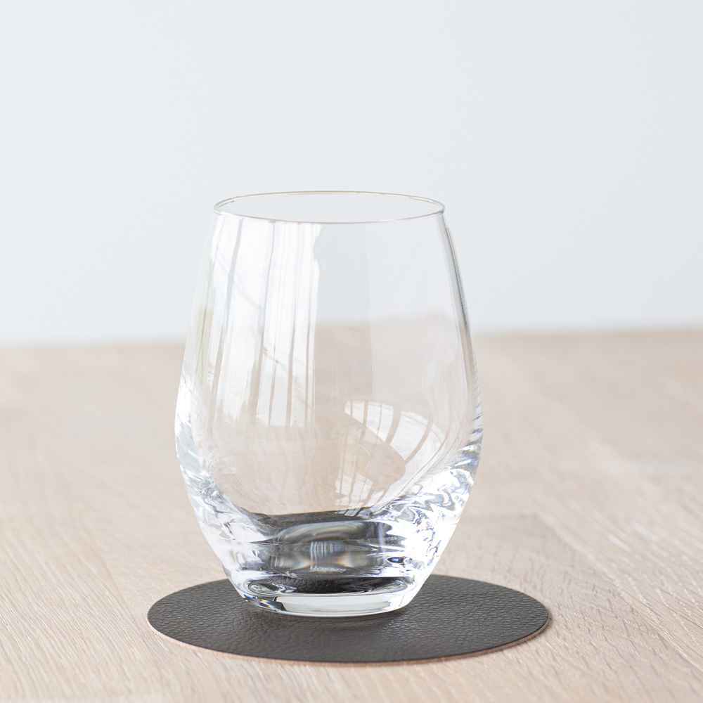 LIND DNA Leather Serene Circle Glasunderlägg 10 cm Hazel