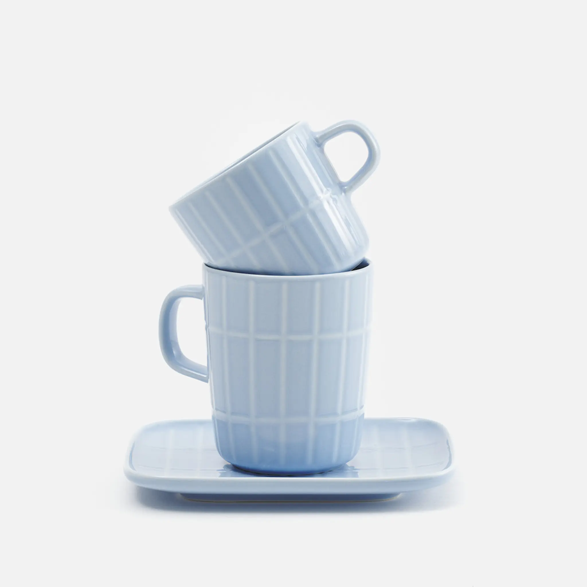 Marimekko Tiiliskivi assiett 15x12 cm ljusblå