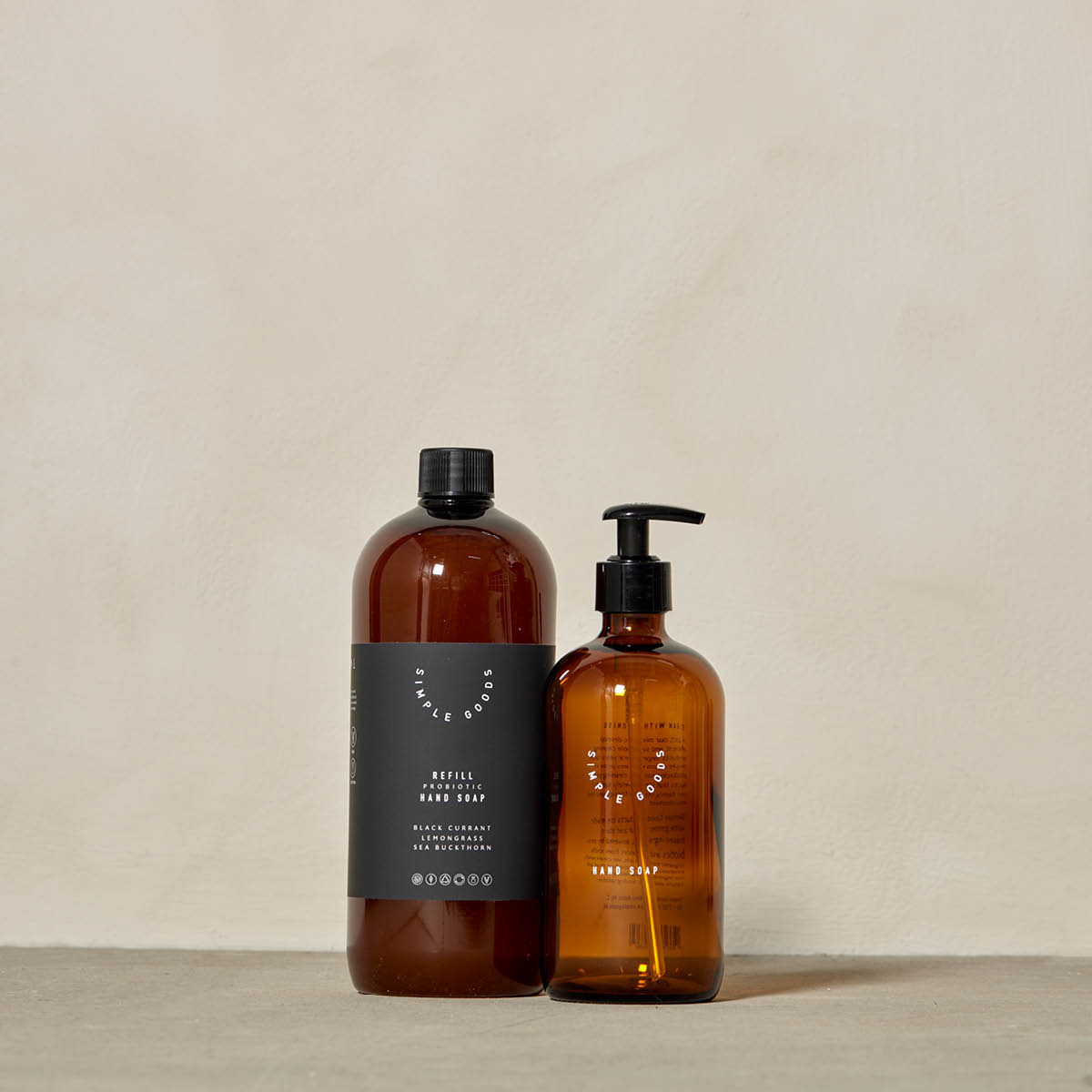 Simple Goods Lemongrass Påfyllning Handtvål 1000 ml Svart