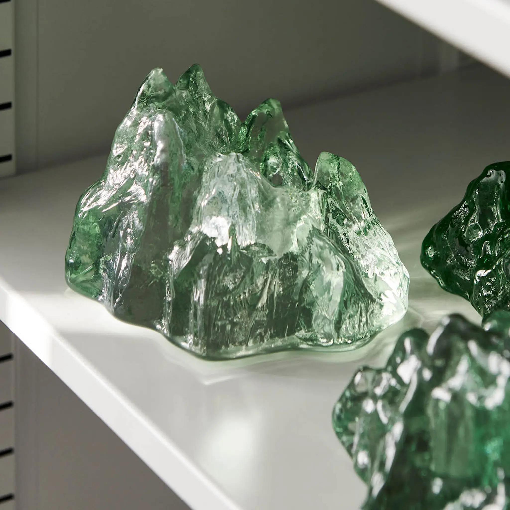 Kosta Boda The Rock Kynttilälyhty 9,1 cm Sinivihreä