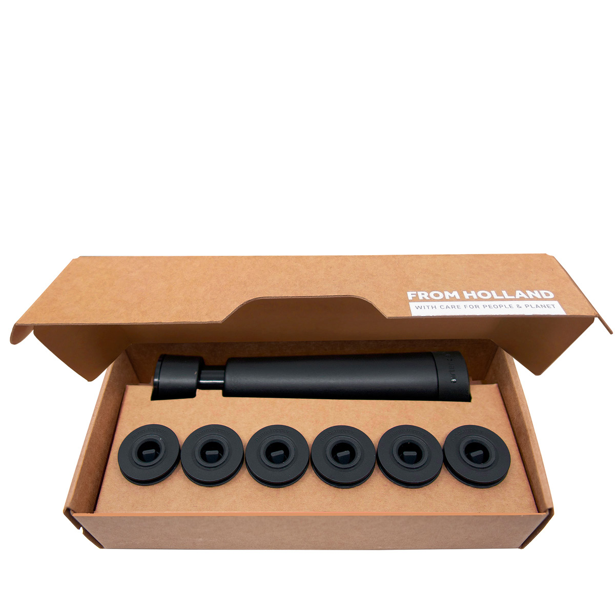 Airtender Vakuumförslutare vin 6-pack stoppers presentask svart