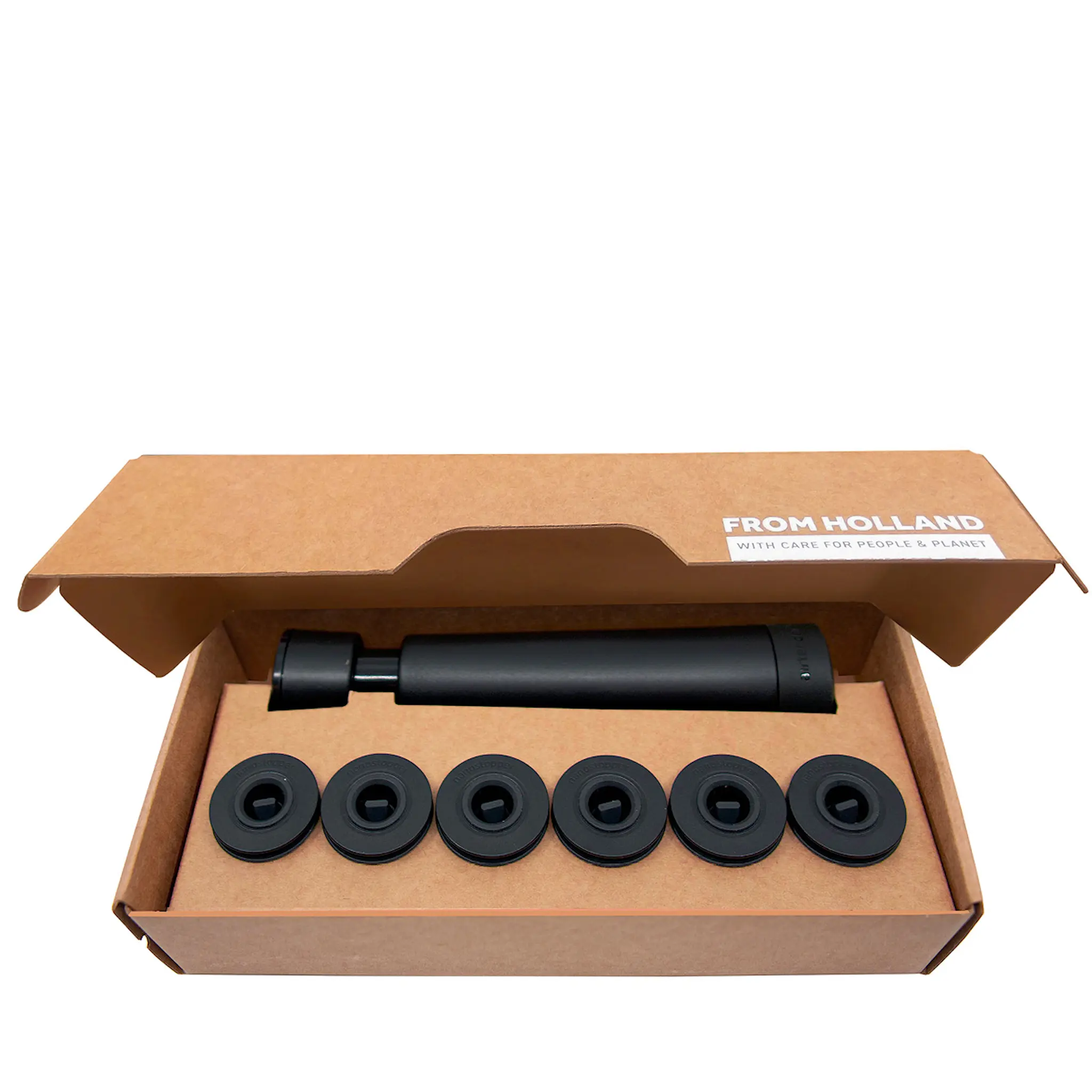 Airtender Vakuumförslutare vin 6-pack stoppers presentask svart