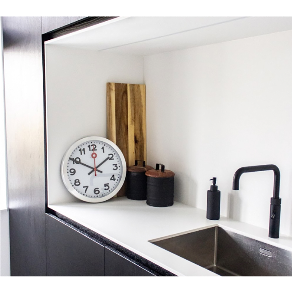 NeXtime Station Numbers Seinäkello 35 cm Valkoinen