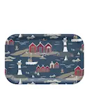 Kust bricka 27x20 cm blå