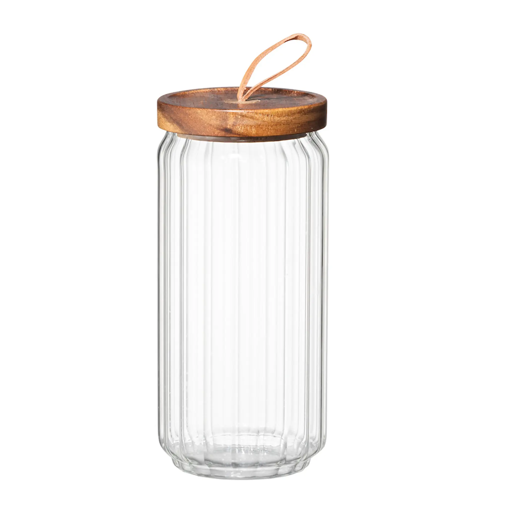 Maku Kitchen Life Ripple Säilytyspurkki 0,95 L Kirkas/Puu